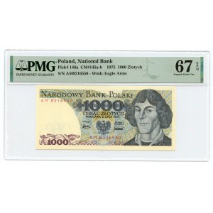 1000 złotych 1975 - seria AM - PMG 67 EPQ