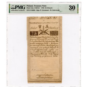 25 złotych 1794 - seria D - PMG 30