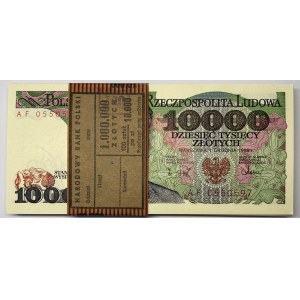 Bankpaket 10.000 Zloty 1988 - AF - 93 Stück - RARE