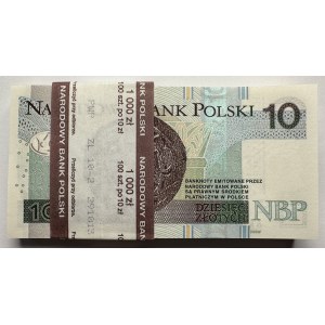 PACK of 100 pieces -10 zloty 2012 - AA series