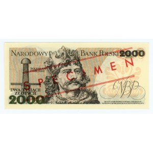 2.000 złotych 1979 - seria S 0000000 - WZÓR/ SPECIMEN No 0310*