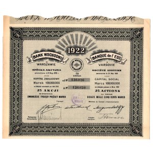 Bank Wschodni w Warszawie - Em.4, 25 x 500 polnische Mark