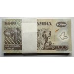 ZAMBIA 500 kwacha polymer 2005 - Bündel von 100 Stück