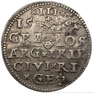 Sigismund III. Vasa (1587-1632) - Troika 1591 Riga