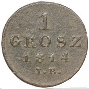 Księstwo Warszawskie, 1 Grosz 1814 IB