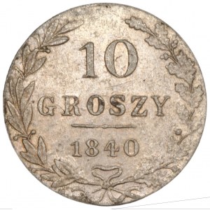 10 grošov Varšava 1840 MW