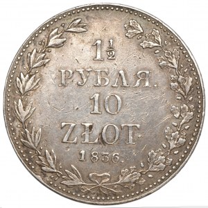 1 1/2 ruble = 10 zlotys Warsaw 1836 MW