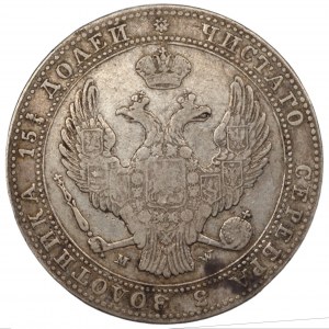 3/4 ruble = 5 zlotys 1840 MW, Warsaw