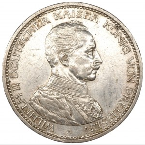 Německo, Prusko, Wilhelm II, 5 marek 1913 A, Berlín