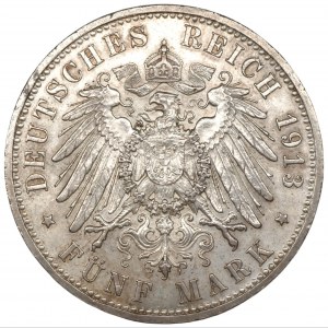 Niemcy, Prusy, Wilhelm II, 5 marek 1913 A, Berlin
