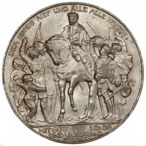 NIEMCY - Prusy - Wilhelm II - 3 marki 1913 - 100-lecie Bitwy Narodów (Bitwy pod Lipskiem)