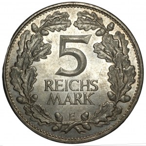 Niemcy - Weimar Republic 5 Reichsmark 1925 E