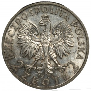 2 złote 1934 Głowa Kobiety