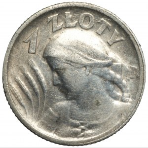 1 złoty 1924 (róg i pochodnia), Paryż Kobieta i kłosy