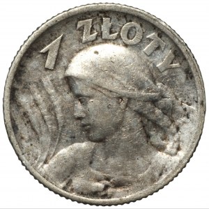 1 złoty 1924 (róg i pochodnia), Paryż Kobieta i kłosy