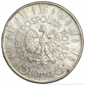 5 złotych 1934 Piłsudski Urzędowy