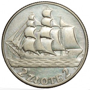 2 zlaté 1936 - Plachetnice