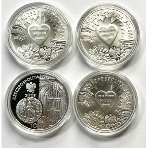 10 złotych 2003 - 4 sztuki monet
