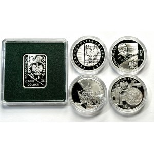 10 złotych (2006-2007) - 5 sztuk monet