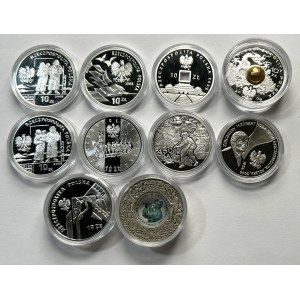 10 złotych 2008 - 10 sztuk monet