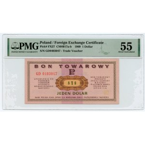 PEWEX - 1 dolar 1969 - seria GD - PMG 55
