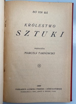 Marceli Tarnowski, Królestwo sztuki 1924 r.