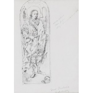 Stanisław WYSPIAŃSKI (1869-1907) - przypisywany, Anioł - szkic