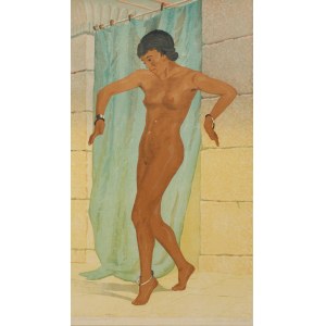 Aleksander LASZENKO (1883-1944), Kobieta wychodząca z kąpieli [Taniec brzucha], 1936