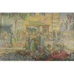 Jerzy HULEWICZ (1886-1941), Scena uliczna z września 1939 roku