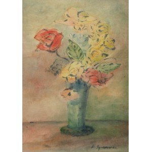 Walentyna SYMONOWICZ-MIERZEJEWSKA (1911-1989), Kwiaty w wazonie