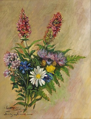 Felix FRANIĆ [Feliks Franicz] (1871-1937), Bukiet polnych kwiatów, 1923