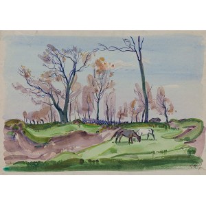 Waclaw Siemi±tkowski, Horses, 1950s.