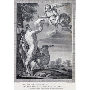 Annibale Carraci, Domenico Marchetti, Pan a Diana, Itálie, přelom 18. a 19. století.
