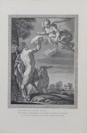Annibale Carraci, Domenico Marchetti, Pan i Diana, Włochy, przełom XVIII/XIX w.