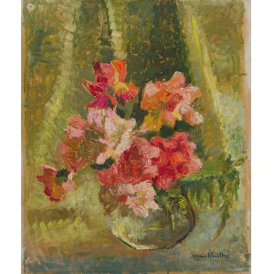 Irena Knothe (1904-1987), Bouquet of carnations in a vase, 1960s.