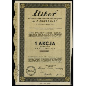 Poland, 2 x shares for 100 zlotys, 1930-1934