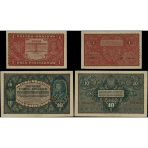 Polska, zestaw 4 banknotów, 23.08.1919