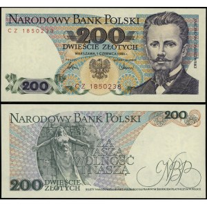 Poland, 200 zloty, 1.06.1986