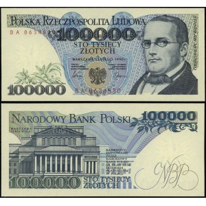Polsko, 100 000 PLN, 1.02.1990