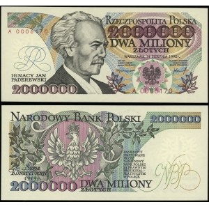 Poľsko, 2 000 000 PLN, 14.08.1992