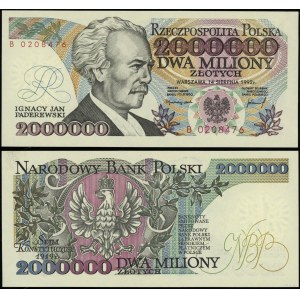 Poland, 2,000,000 zloty, 14.08.1992