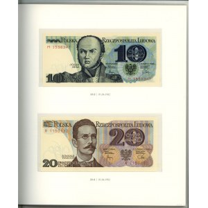 Poľsko, súbor obehových bankoviek PRL - poľské bankovky, 1975-1996