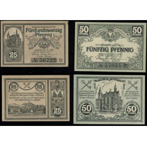 Silesia, set: 25 and 50 fenigs, 12.05.1919