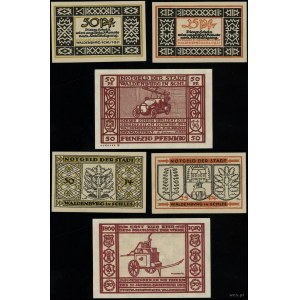 Schlesien, Satz von 3 Banknoten, 1920-1921