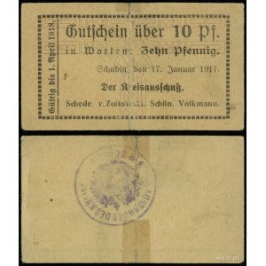 Greater Poland, 10 fenigs, valid from 17.01.1917 to 1.04.1918