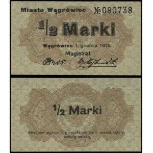 Wielkopolska, 1/2 marki, 1.12.1919