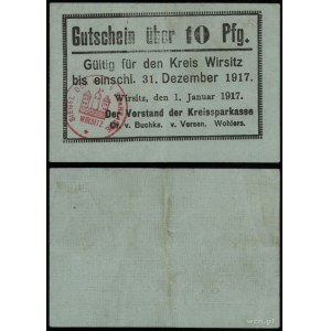 Greater Poland, 10 fenigs, valid from 1.01.1917 to 31.12.1917