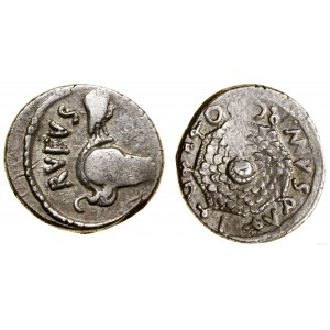 Rímska republika, denár, 46 pred n. l., Rím