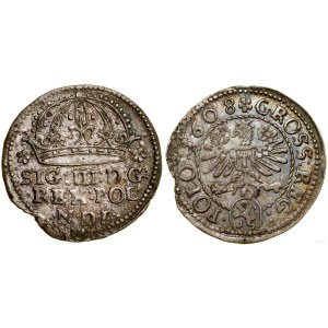 Poľsko, penny, 1608, Krakov