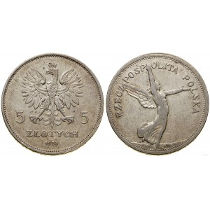 Polska, 5 złotych, 1928, Bruksela
